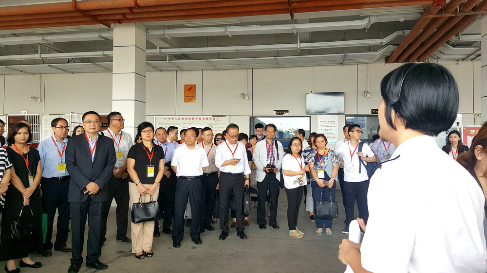 Site visit on the customs clearance facilities in Hengqin and Nansha