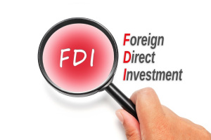 FDI, acronyms business concept